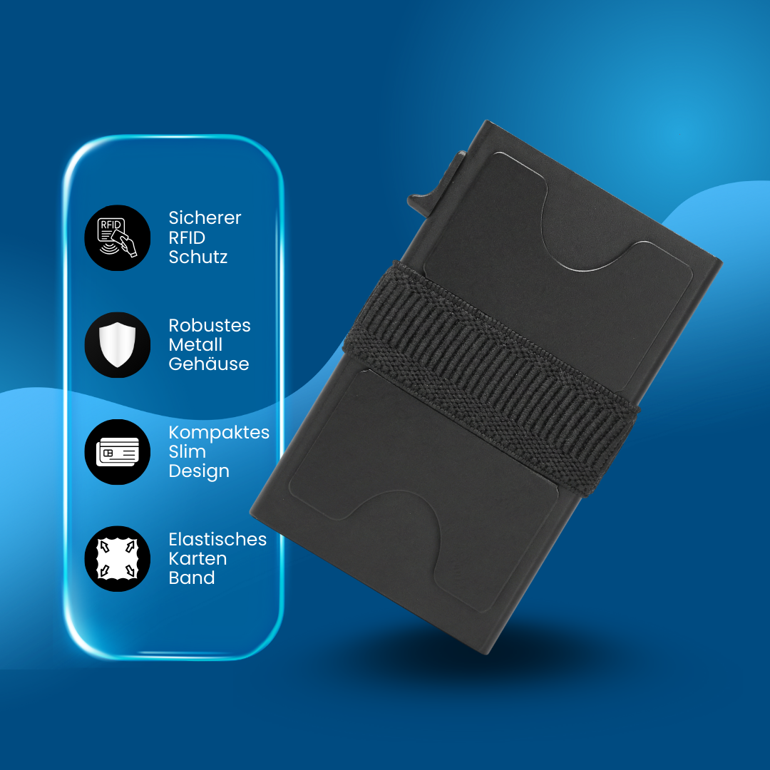 Premium Slim Wallet für Herren mit RFID Schutz