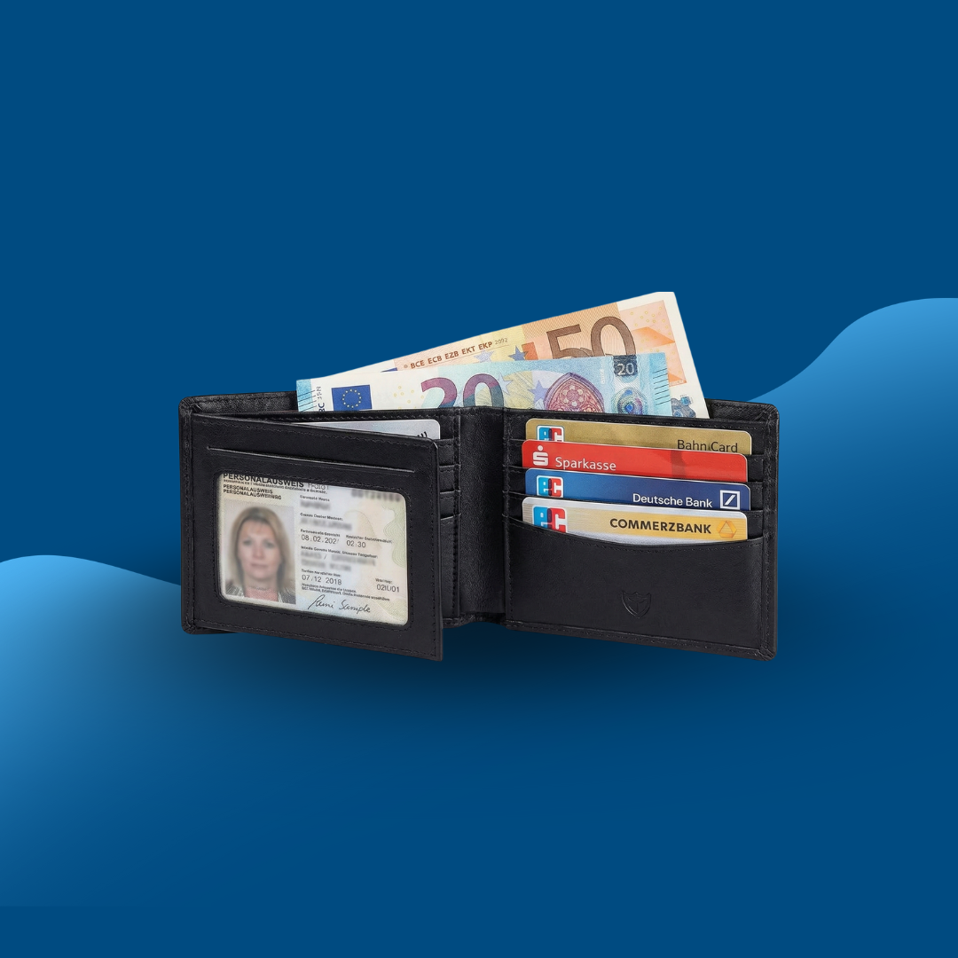 Herren Kreditkartenetui aus Leder mit RFID Blocker