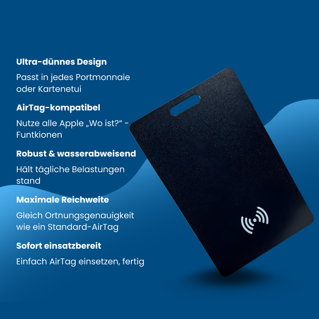 Traky Smartcard – Slim Wallet Tracker, wasserdicht, kabellos aufladbar und ideal für Portemonnaies